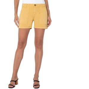 Liverpool Women's Mustard Cargo Utility Shorts